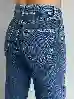 Resim Mavi Ön Cep Detaylı Wide Leg Jean