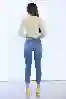 Resim Yüksek Bel Cepsiz Skinny Pantolon