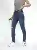 Resim Skinny Fit Normal Bel Yırtık Detaylı Jean Pantolon