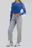 Resim Gri Normal  Bel Straight Jean