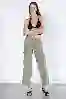 Resim Normal Bel Wide Leg Kargo Pantolon