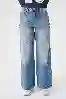Resim Yuksek Bel Wide Leg Jean