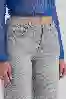 Resim Gri Normal  Bel Straight Jean