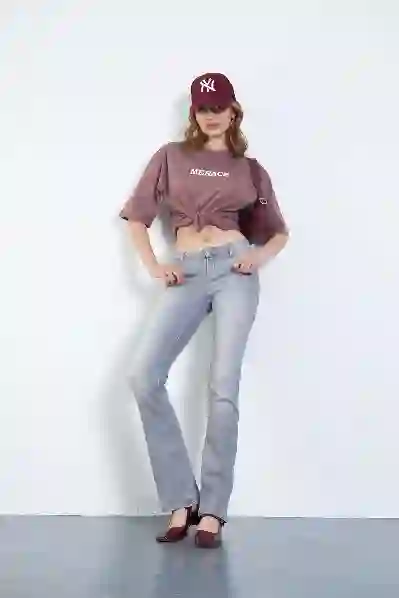 Resim DENİM İSPANYOL PAÇA PANTOLON