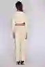 Resim Bej Normal Bel Wide Leg Kargo Pantolon