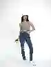 Resim Skinny Fit Normal Bel Yırtık Detaylı Jean Pantolon