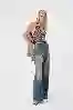 Resim Yuksek Bel Ekstra Wide Leg Jean