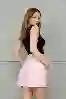 Resim Pembe Pilili Mini Şort