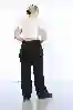 Resim Büyük Beden Siyah Yüksek Bel Wide Leg Jeans
