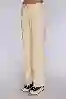 Resim Bej Normal Bel Wide Leg Kargo Pantolon