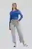 Resim Gri Normal  Bel Straight Jean