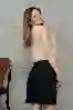 Resim Lacivert Pilili Bermuda Şort
