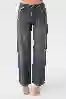 Resim Koyu Mavi Vintage Yikama Dusuk Bel Wide Leg Jean