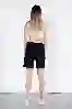 Resim Siyah Normal Bel Kargo Bermuda Şort
