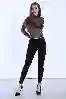 Resim Yüksek Bel Arkadan Cepli Skinny Jeans Pantolon